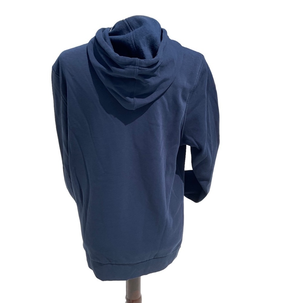 Men's Blue Oakley Kangaroo Pocket Neon Green Logo Casual Classic Comfy Hoodie - Picture 5 of 12